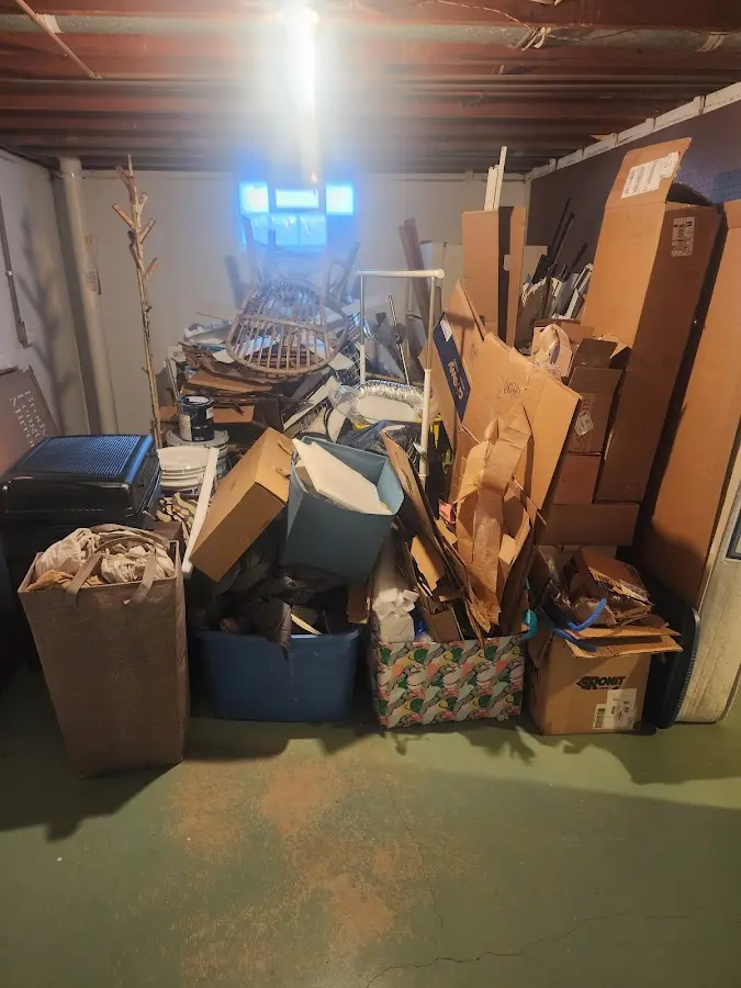 Roll-off dumpster container at job site for Yard Waste Dumpster Rental in Walnut Park